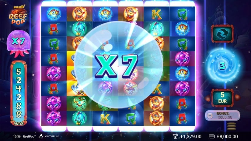 ReefPop slot screen 6