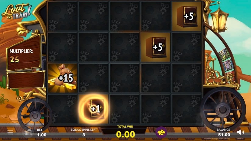 Loot The Train! slot screen 3