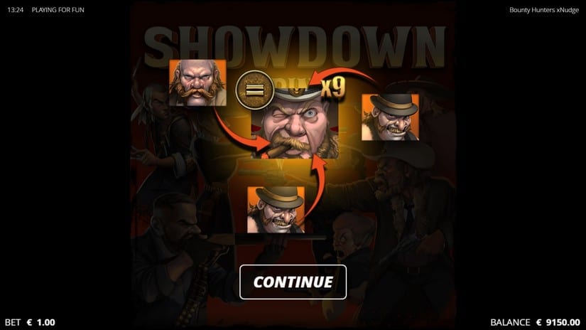 Bounty Hunters slot screen 3