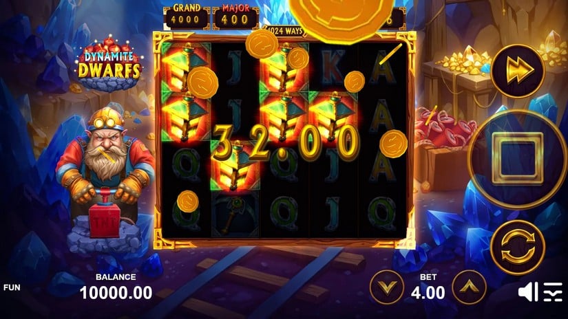 Dynamite Dwarfs slot screen 4