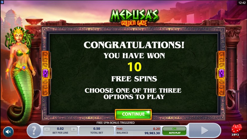 Medusa’s Golden Gaze slot screen 3