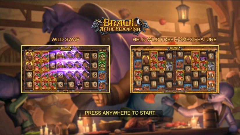 Brawl At The Red Cap Inn slot screen 1