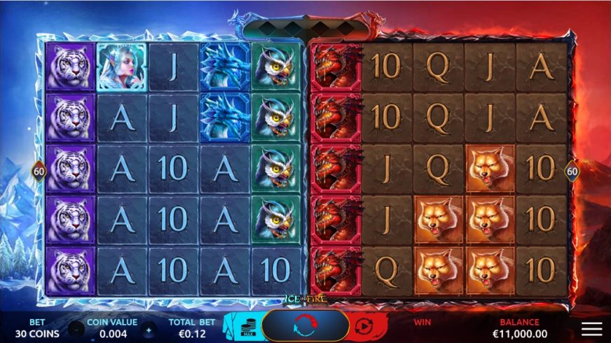 Ice and Fire slot screen 1