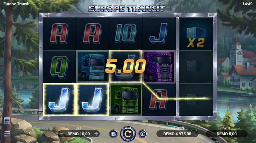 Europe Transit slot screen 2