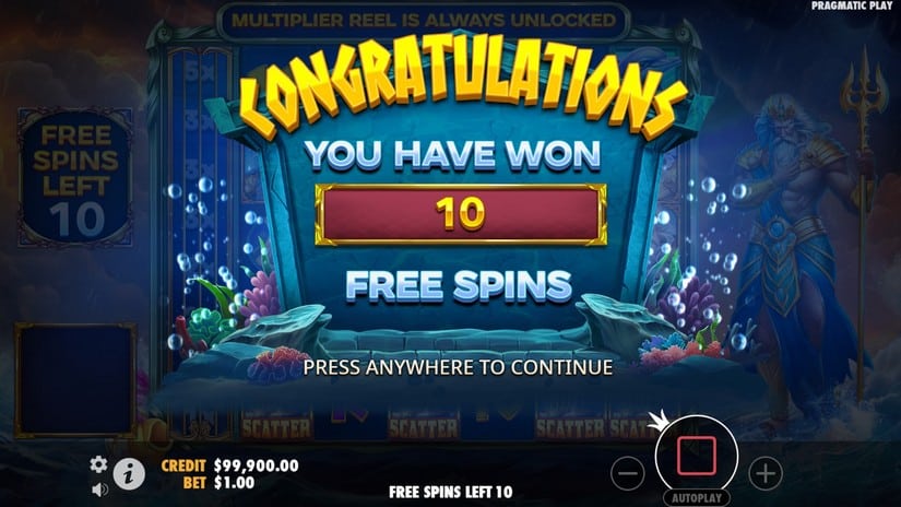 Waves of Poseidon slot screen 3