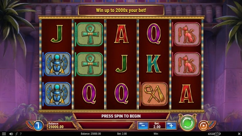 Eye of Atum slot screen 1