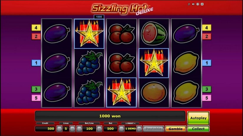 Sizzling Hot Deluxe slot screen 2