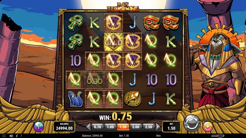 Ra’s Reckoning slot screen 2