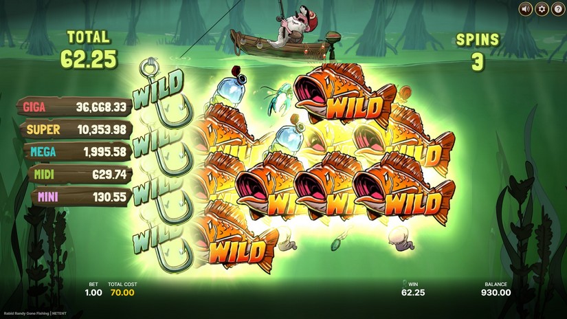 Rabid Randy Gone Fishing slot screen 5