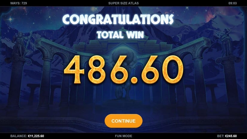 Super Size Atlas slot screen 6