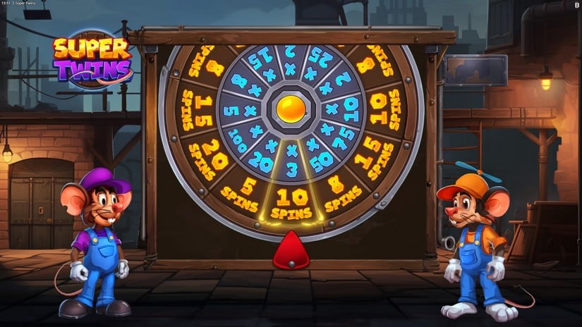 Super Twins slot screen 3