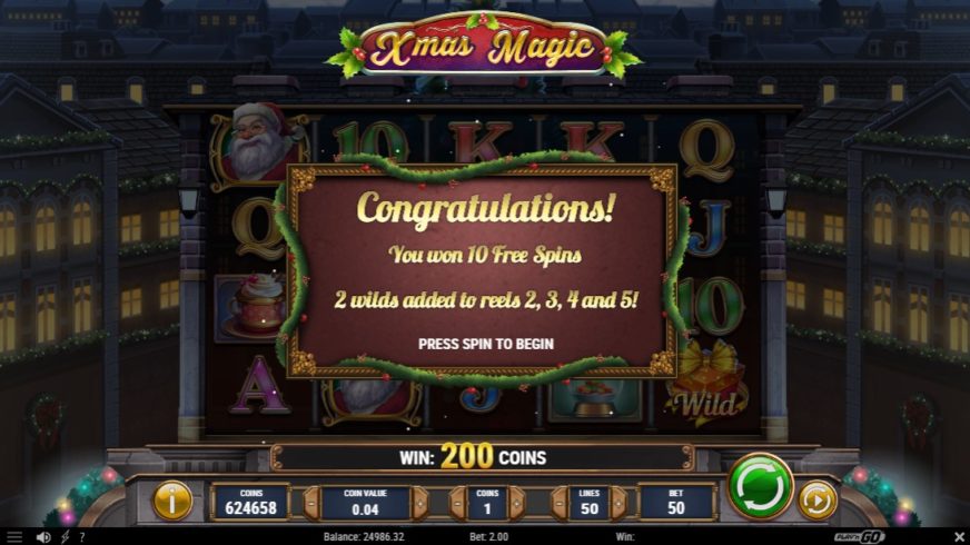 Xmas Magic slot screen 3