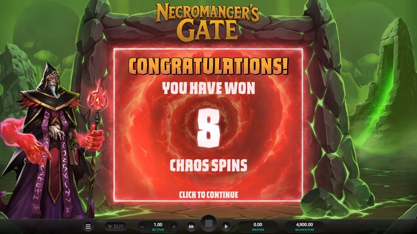 Necromancer’s Gate slot screen 2