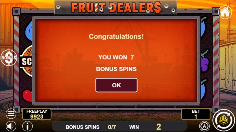 Fruit Dealers slot screen 3