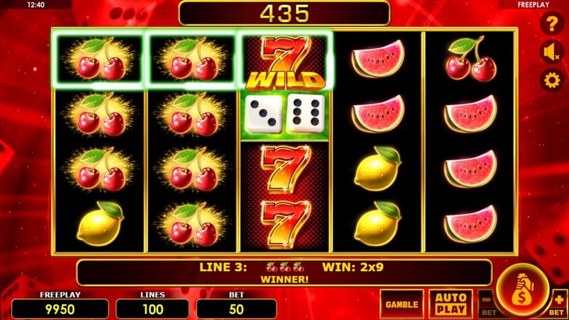 Nicer Dice 100 slot screen 2