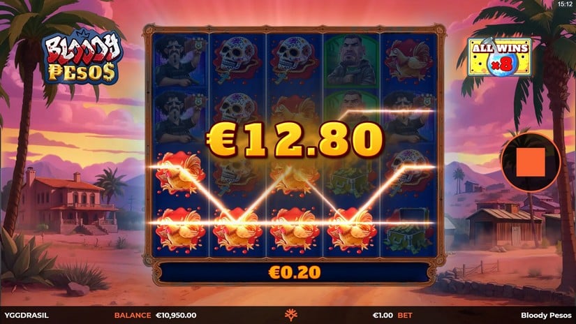 Bloody Pesos slot screen 4