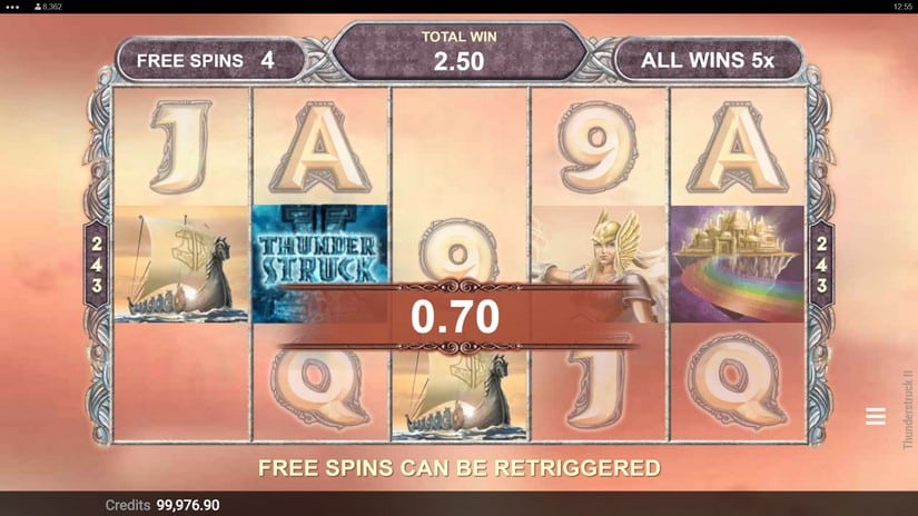 Thunderstruck 2 slot screen 4