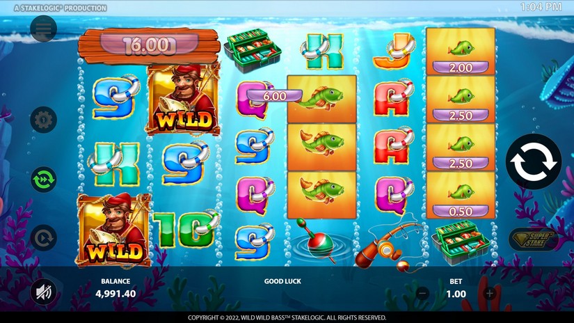 Wild Wild Bass slot screen 2