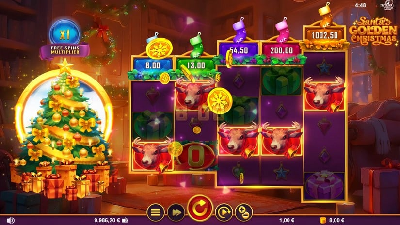 Santa’s Golden Christmas slot screen 3