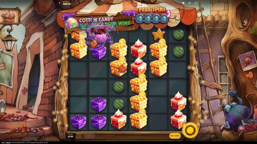 Sugar Monster slot screen 4