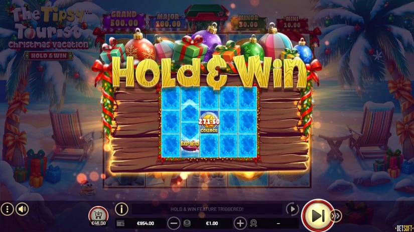 The Tipsy Tourist: Christmas Vacation – Hold & Win slot screen 2