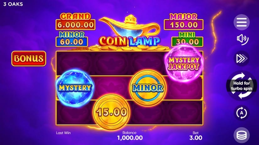 Coin Lamp slot screen 1