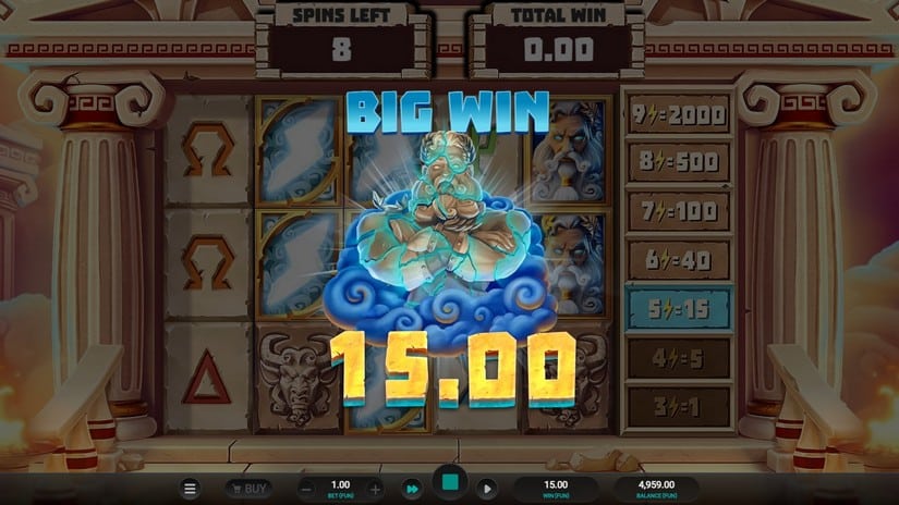 Titan Strike slot screen 4