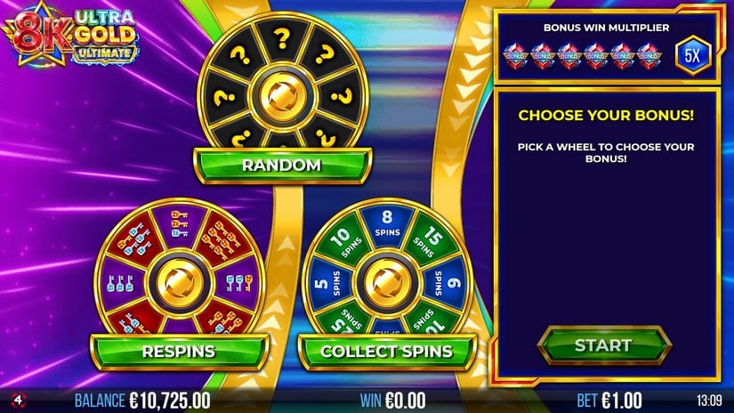 8K Ultra Gold Ultimate slot screen 3