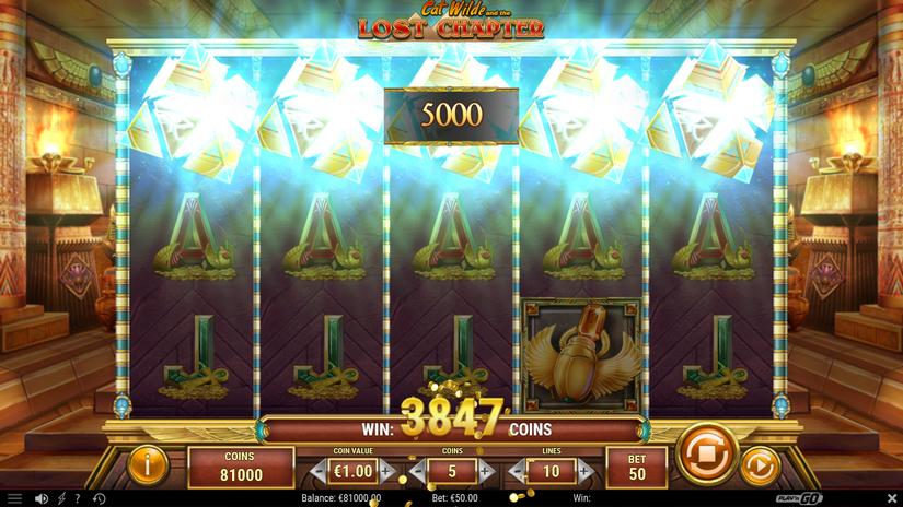 Cat Wilde and the Lost Chapter slot screen 6