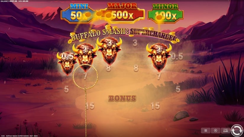 Buffalo Smash: Supercharged slot screen 2