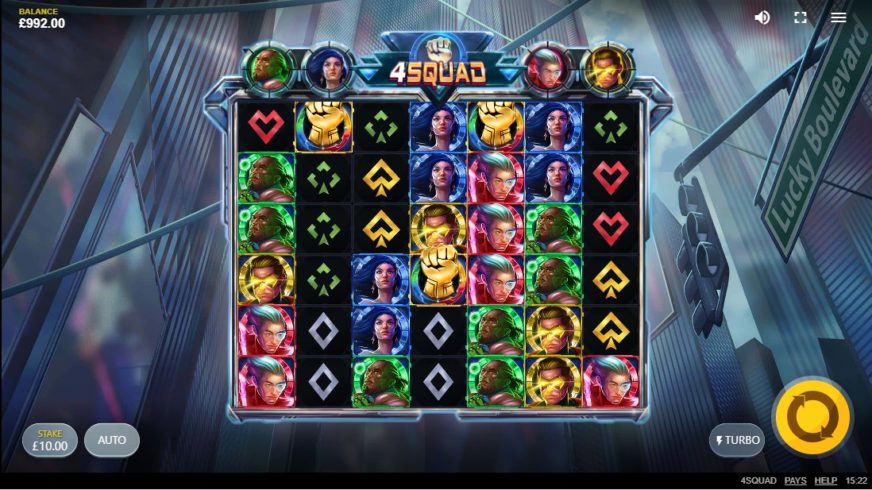 4Squad slot screen 1