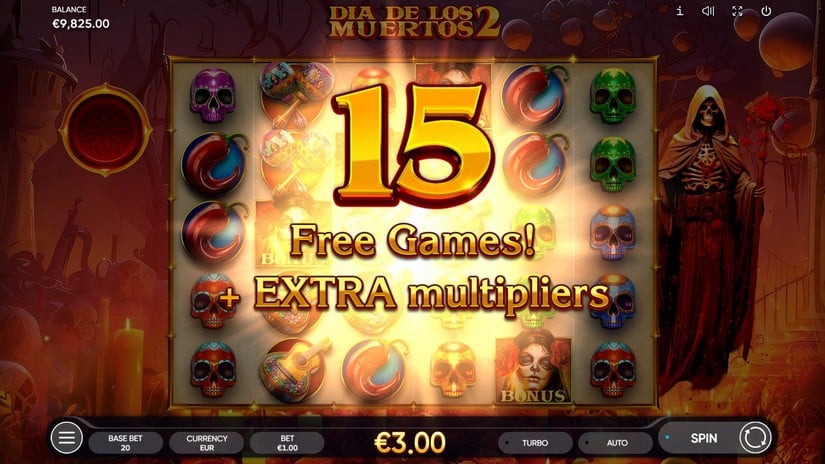 Dia de Los Muertos 2 slot screen 3