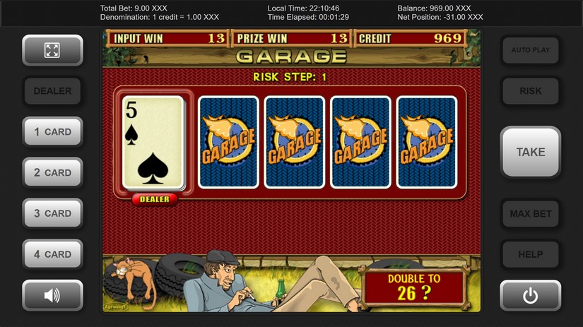 Garage slot screen 3