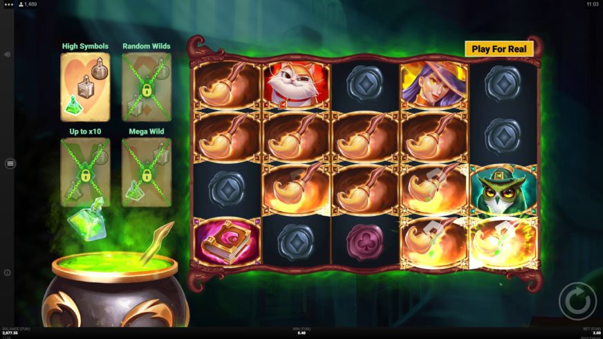 Witch Feature slot screen 4