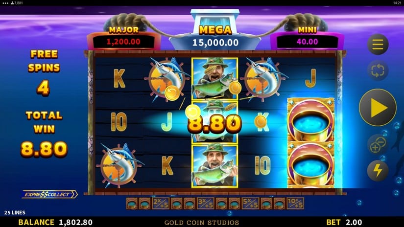 Fishing Deeper Floats of Cash slot screen 5