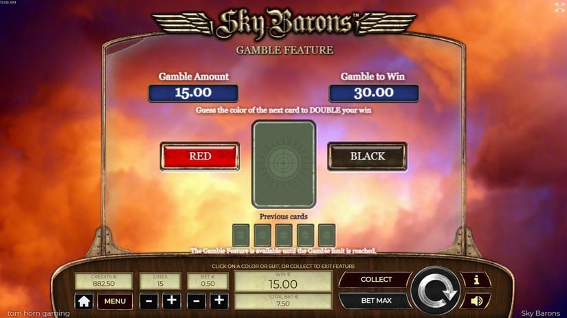 Sky Barrons slot screen 4