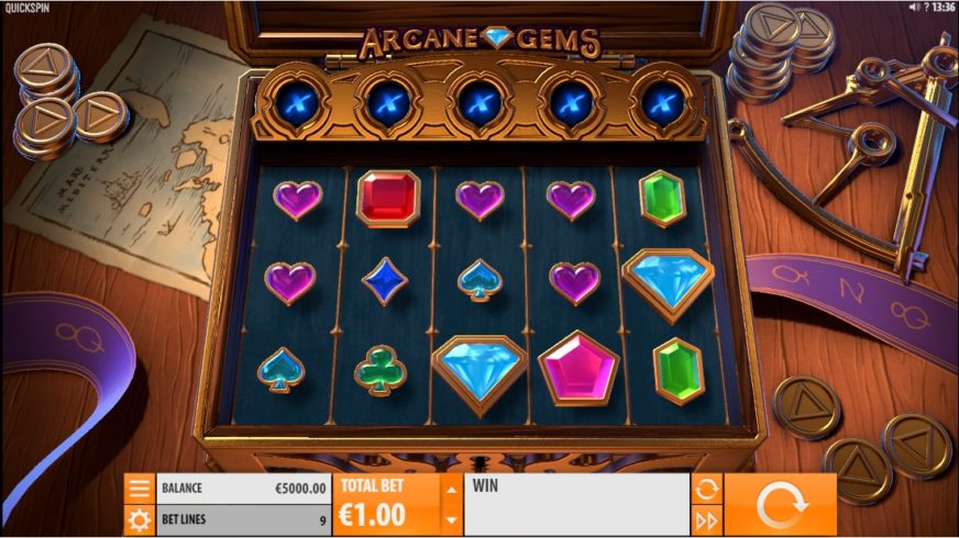 Arcane Gems slot screen 1