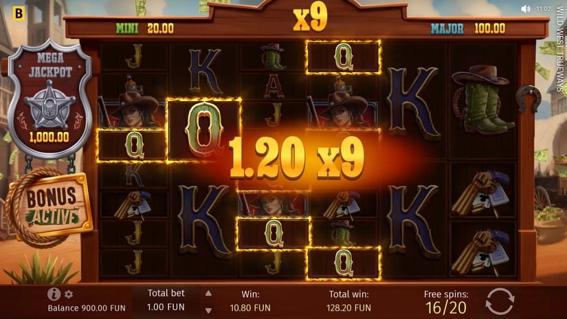 Wild West TRUEWAYS slot screen 5