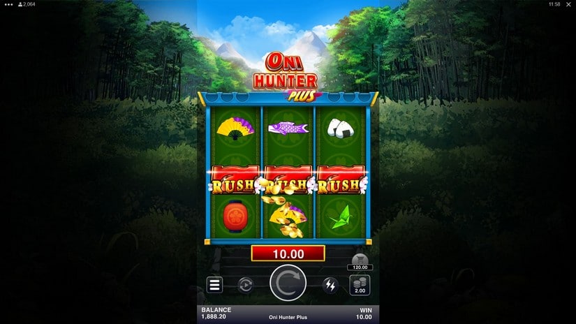 Oni Hunter Plus slot screen 3