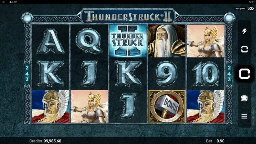 Thunderstruck 2 slot screen 1