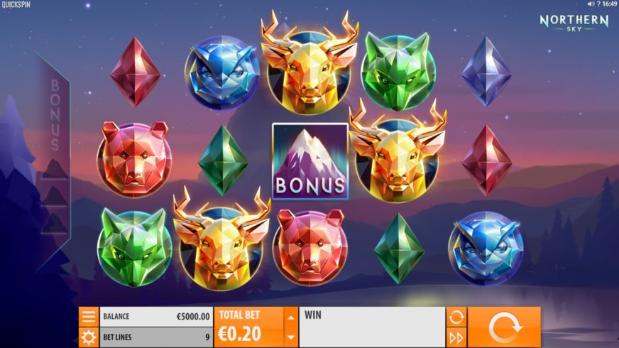 Northern Sky slot screen 1