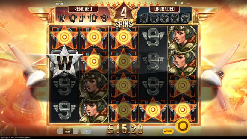 1942: Sky Warrior slot screen 9