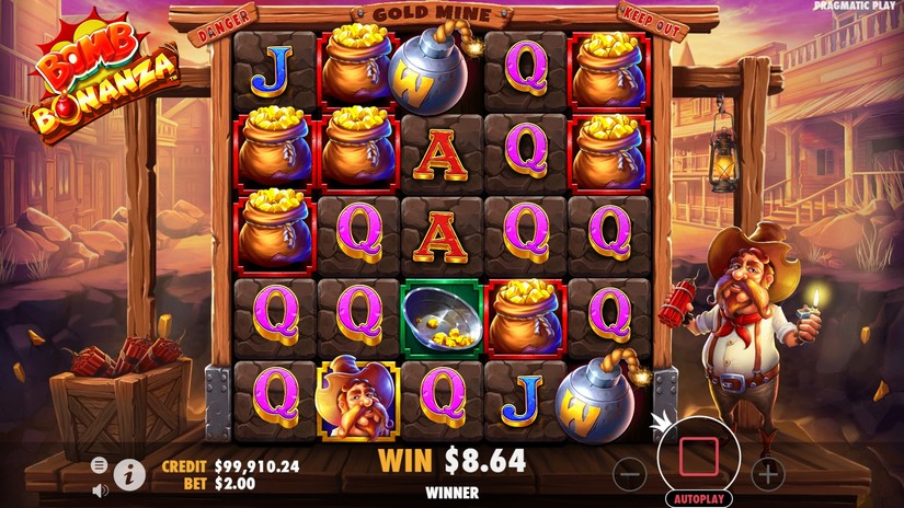Bomb Bonanza slot screen 3
