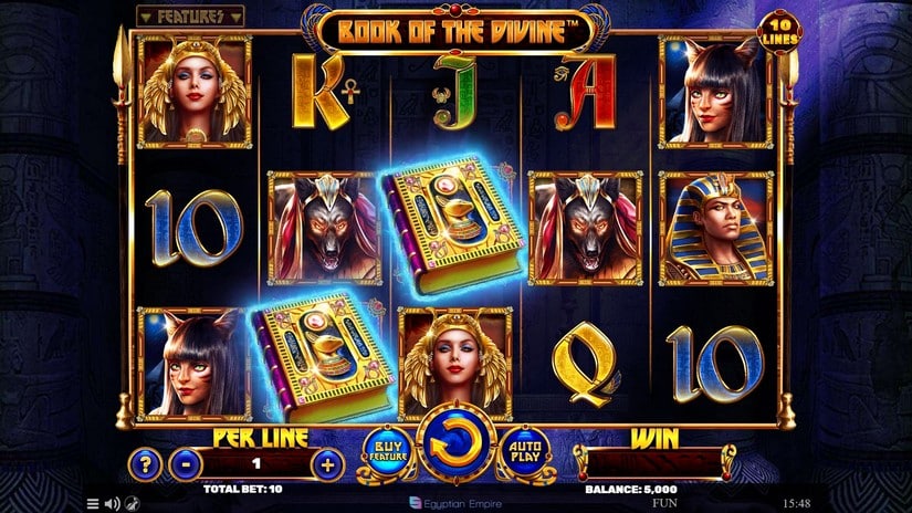 Book of The Divine slot screen 1