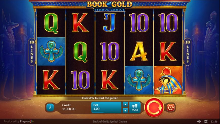 Book of Gold: Symbol Choice slot screen 1