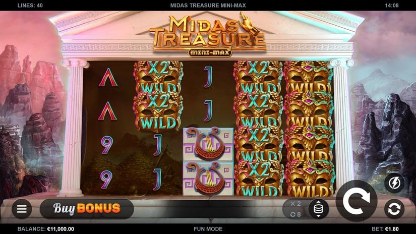 Midas Treasure Mini-Max slot screen 1