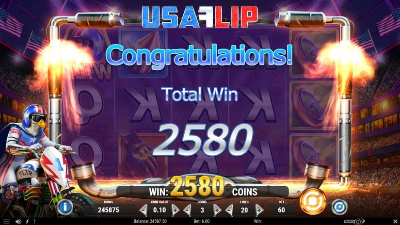 USA Flip slot screen 7