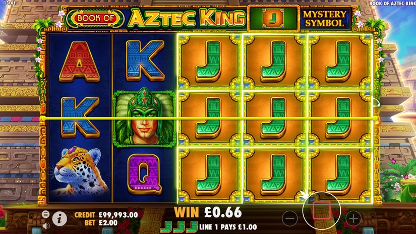 Book of Aztec King slot screen 2