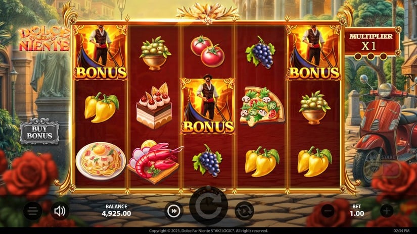 Dolce Far Niente slot screen 2