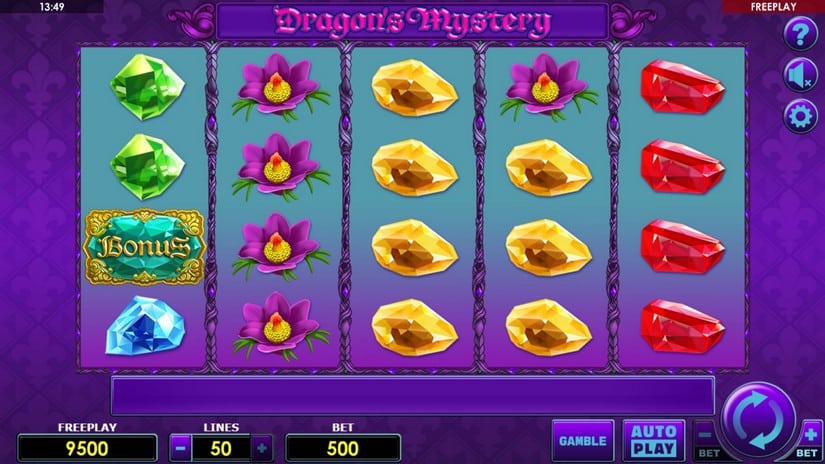 Dragons Mystery slot screen 1